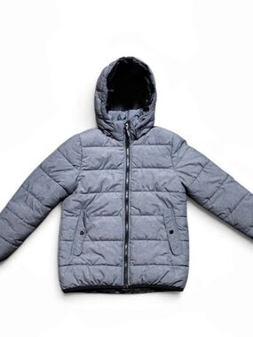 H&M Kids Gray Hooded Puffer Jacket